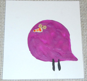 Детская открытка «с днем мамы» с птичками.