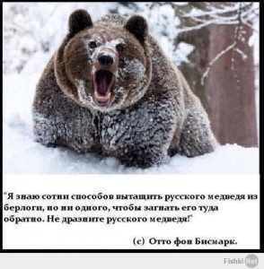 Не будите медведя! (в копилку патриотизма).