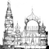 Проект продольного разреза Вознесенского собора